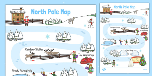 North Pole Role Play Map Teacher Made