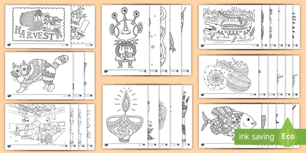 ks2 october mindfulness colouring pages teacher made