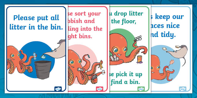 Rubbish And Recycling Posters teacher Made 