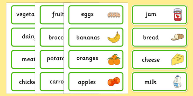 Farm Shop Role Play Labels - Farm Shop Role Play, labels, word