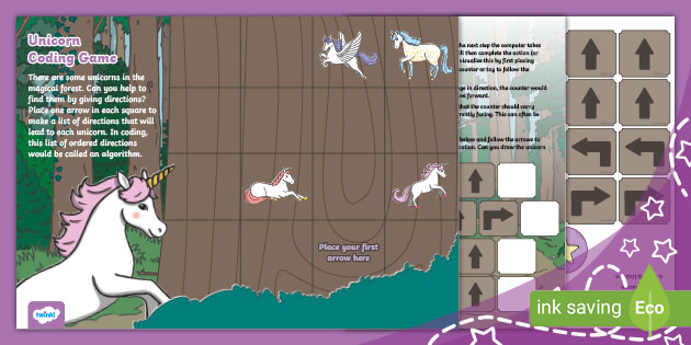 Unicorn Coding Game (teacher made)