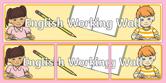 Free English Working Wall Poster For The Classroom Free