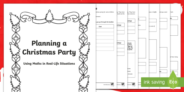 maths problem solving planning a christmas party differentiated maths problem solving planning a christmas party differentiated maths activity booklet problem solving maths