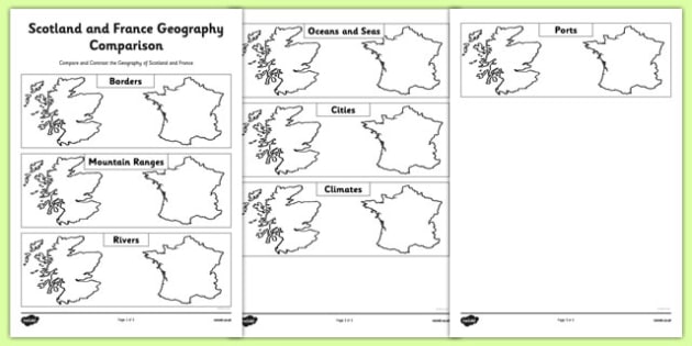 Scotland and France Geography Comparison