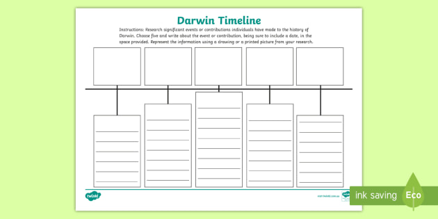 Darwin Timeline Worksheet (teacher made)