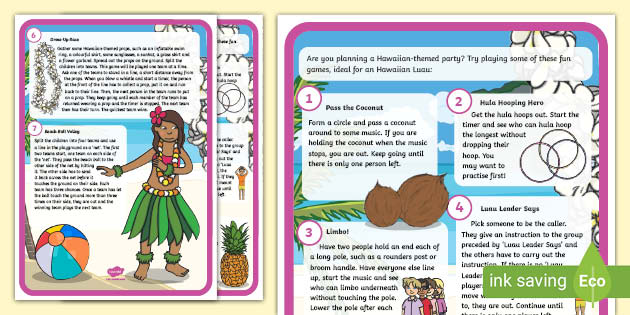 Polly Luau Party Game For Kids