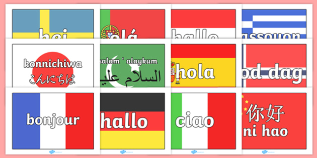 Hello In Different Languages teacher Made 