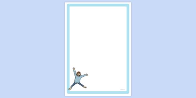 Jumping Jacks Page Border | Page Borders