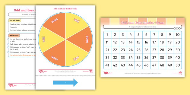 👉 Year 1 Odd and Even Numbers Maths Game (teacher made)
