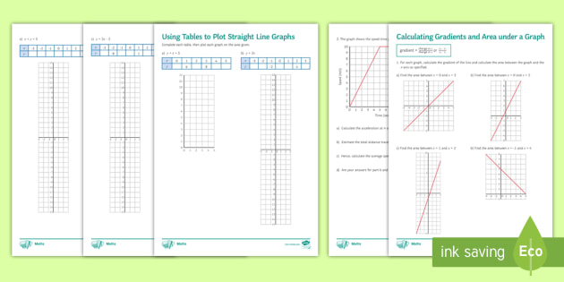 straight line graph worksheet ks5 maths beyond