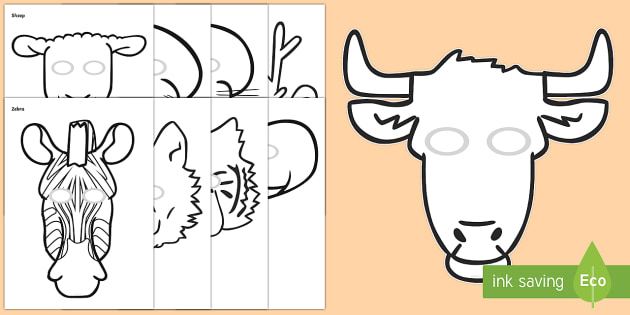 Animal Role Play Mask Templates - Role Play Activities