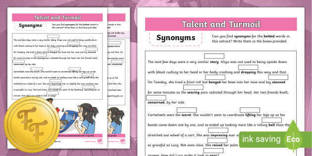 Writing Skills  Synonym & Antonym Lesson & Activities for Middle