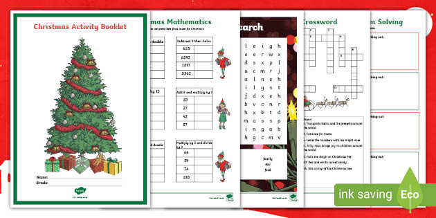 Christmas Activity Pages | Intermediate Phase | Grade 4