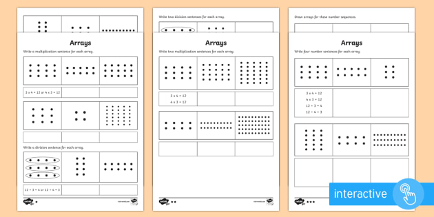 year 2 maths arrays homework worksheet teacher made