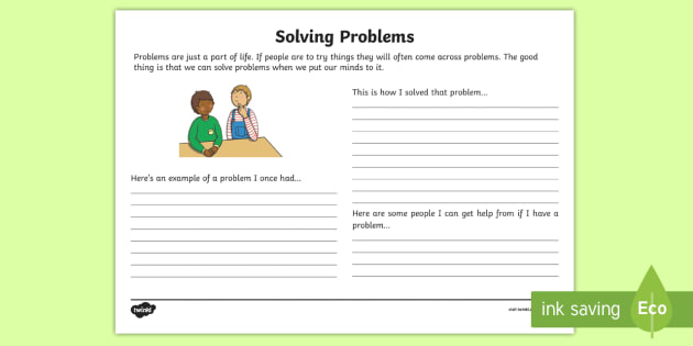 reflection paper about problem solving