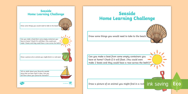 seaside homework year 1