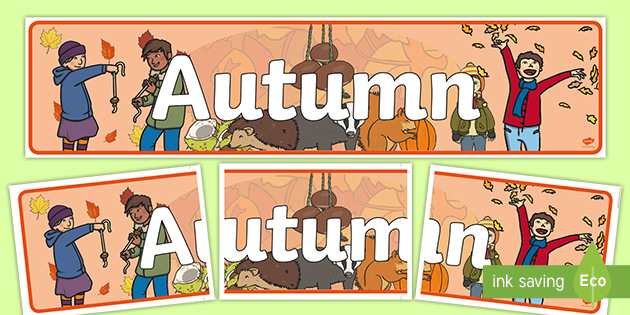 Free Autumn Display Banner Teacher Made