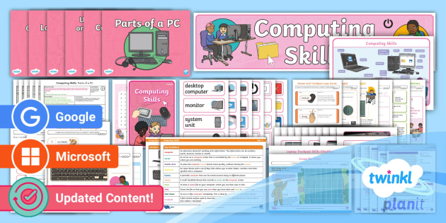 Parts of a Computer Poster,Computing (Teacher-Made) - Twinkl