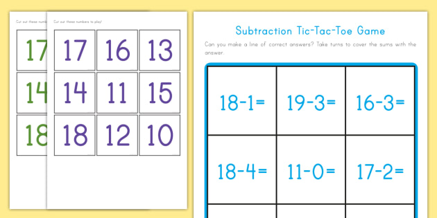 🕹️ Play Tic Tac Toe Math Game: Free Online 2-Player Tic Tac Toe  Multiplication Video Game for Kids