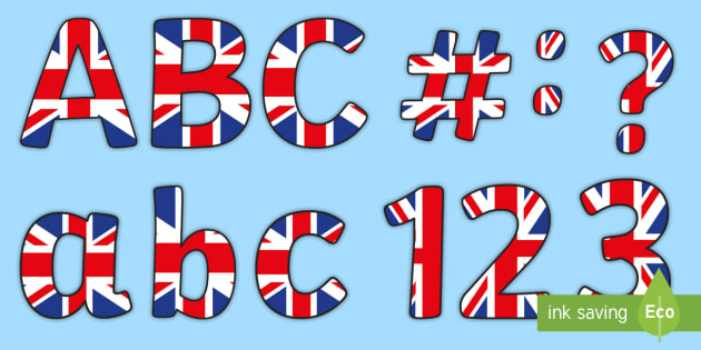 Display Lettering Symbols British