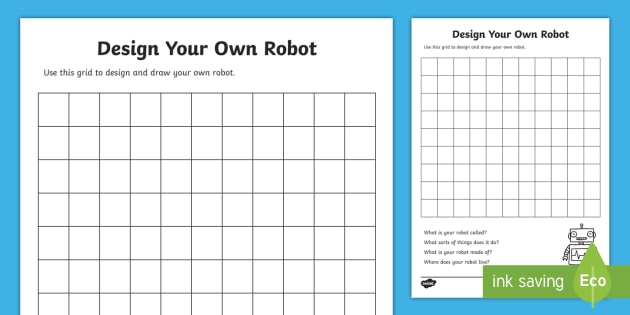 FREE! - Design Your Own Robot Template - Design template ...