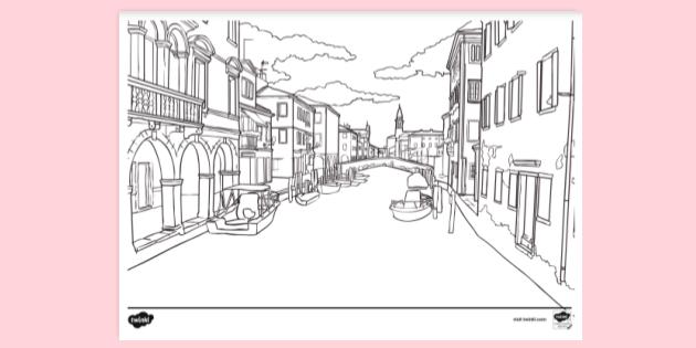 Free Venice Italy Colouring Sheet Colouring Sheets