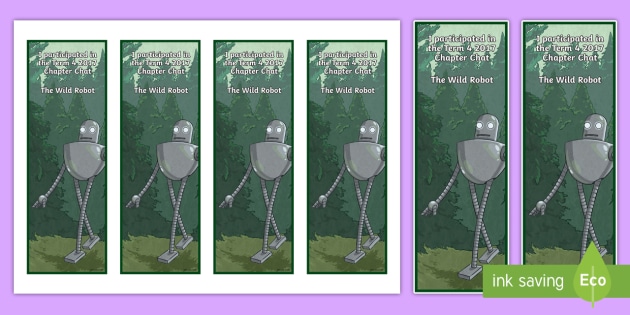 year-3-and-4-term-4-chapter-chat-editable-bookmarks-to-support-teaching-on-the for The Wild Robot Free Printables Year 3 and 4 Term 4 Chapter Chat Editable Bookmarks to Support Teaching On The for The Wild Robot Free Printables