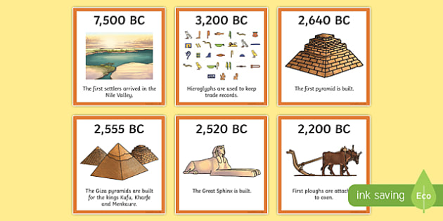 KS2 Ancient Egypt Timeline Activity Primary Resource