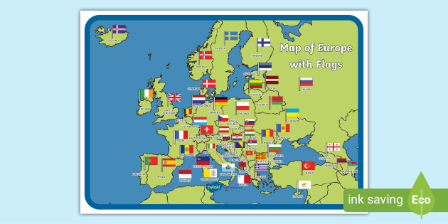 Mapa Banners: Europa, Itália, Portugal Politico Poster Geogr