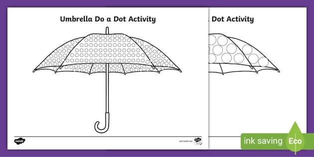 Umbrella Do-a-Dot Activity