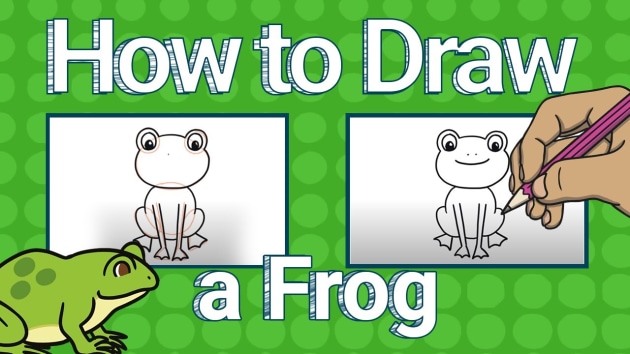 How to Draw a Frog | Step by Step | Twinkl Kid's TV