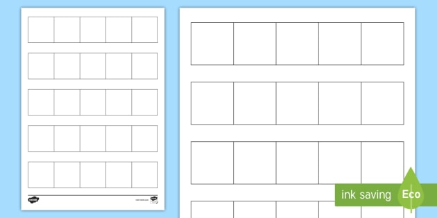 Blank 5 Frame Template Twinkl teacher Made 