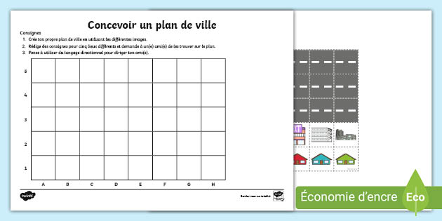 Activité : concevoir un plan de ville et utiliser les directions