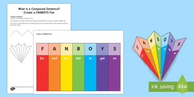 Fanboys Coordinating Conjunctions Poster Colourful Literacy -  Portugal