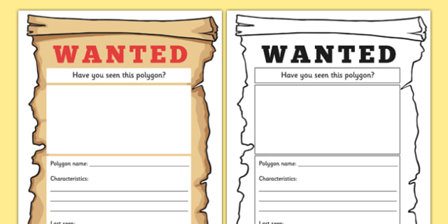 Downloadable Wanted Poster Template Ks2 A set of blank wanted poster ...
