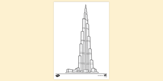 Sketch of Burj Khalifa by MrColate8 on DeviantArt
