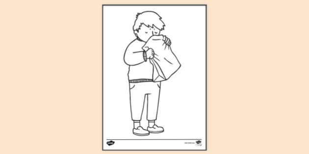 FREE! - Travel Sick Boy Colouring | Colouring Sheets