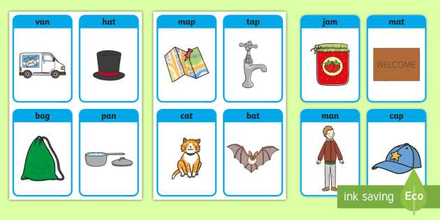 Free Cvc Word Cards A Cvc A Phoneme Eyfs Matching Cards