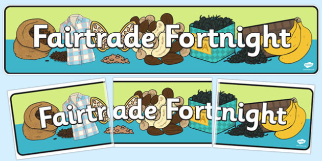 Cursive Fairtrade Fortnight Display Banner Teacher Made
