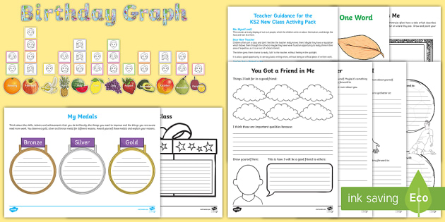 KS2 New Class Resources Activity Pack - Transition Day Activities