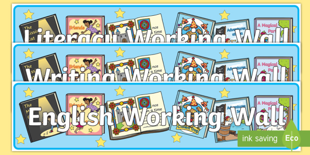 Year 1 English Working Wall Display Banner Teacher Made