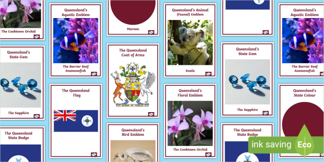 Queensland Emblems Display Posters (teacher made)
