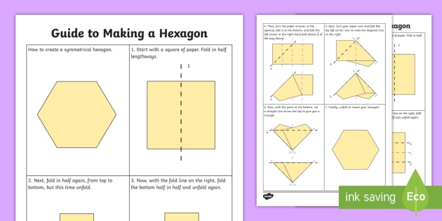 CfE (Second) Lesson 3: Creating a Hexagon Step-by-Step Guide - art, design