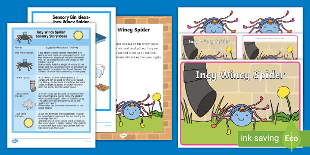 Eensy Weensy Spider Song Video Teaching Resources