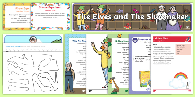 The Elves and the Shoemaker Childminder EYFS Resource Pack