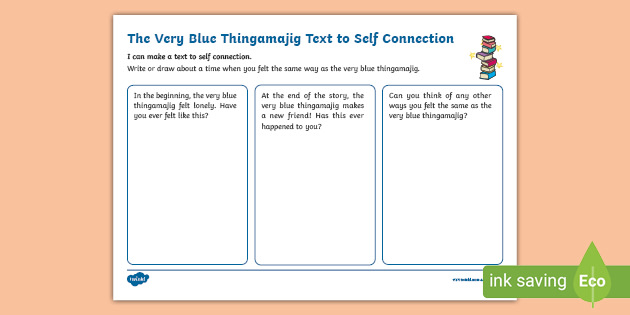 Text to Self Connection Comprehension Activity to Support Teaching on The