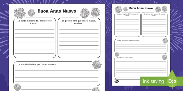 Buon Anno Nuovo Attivita Teacher Made