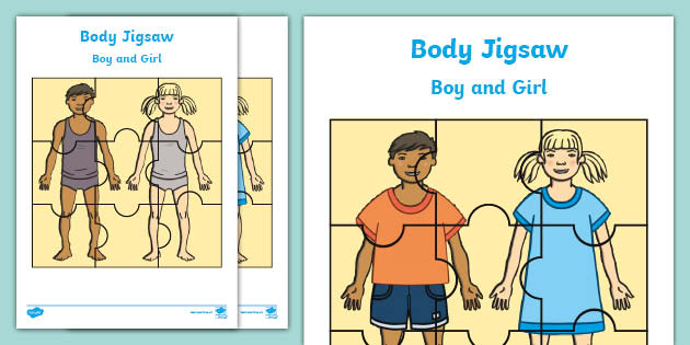 My Body Parts Free Printable Puzzles