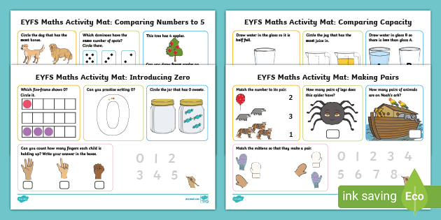 👉 EYFS Maths Activities - Spring Term Activity Mats (2020)