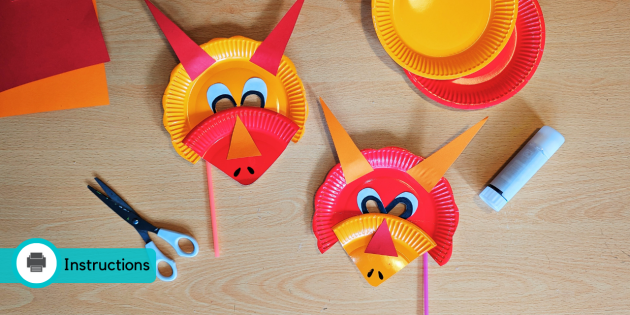 DIY Dinosaur Mask Craft - Resources | - Twinkl